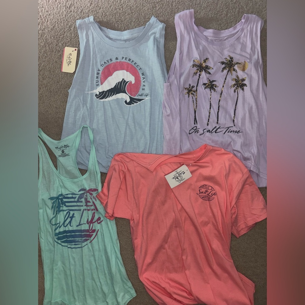 4 Salt Life Shirts for $30